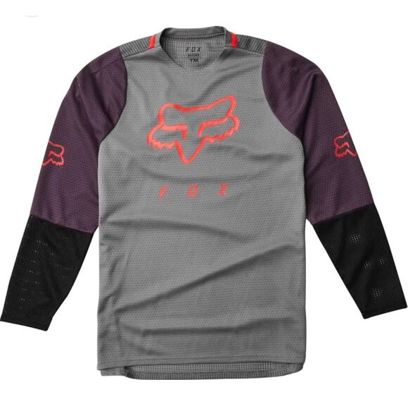 Fox Youth Defend Long Sleeve Jersey - Size Small - Picture 1 of 6